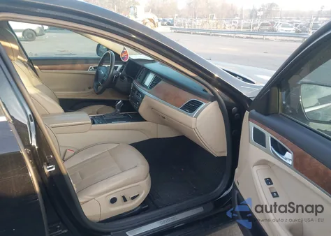 2015 Hyundai Genesis 5.0 из США, поврежденный, VIN KMHGN4JF1FU063194